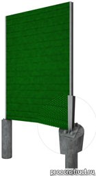 Noise Attenuating Barrier, PShP 075.500 Panel